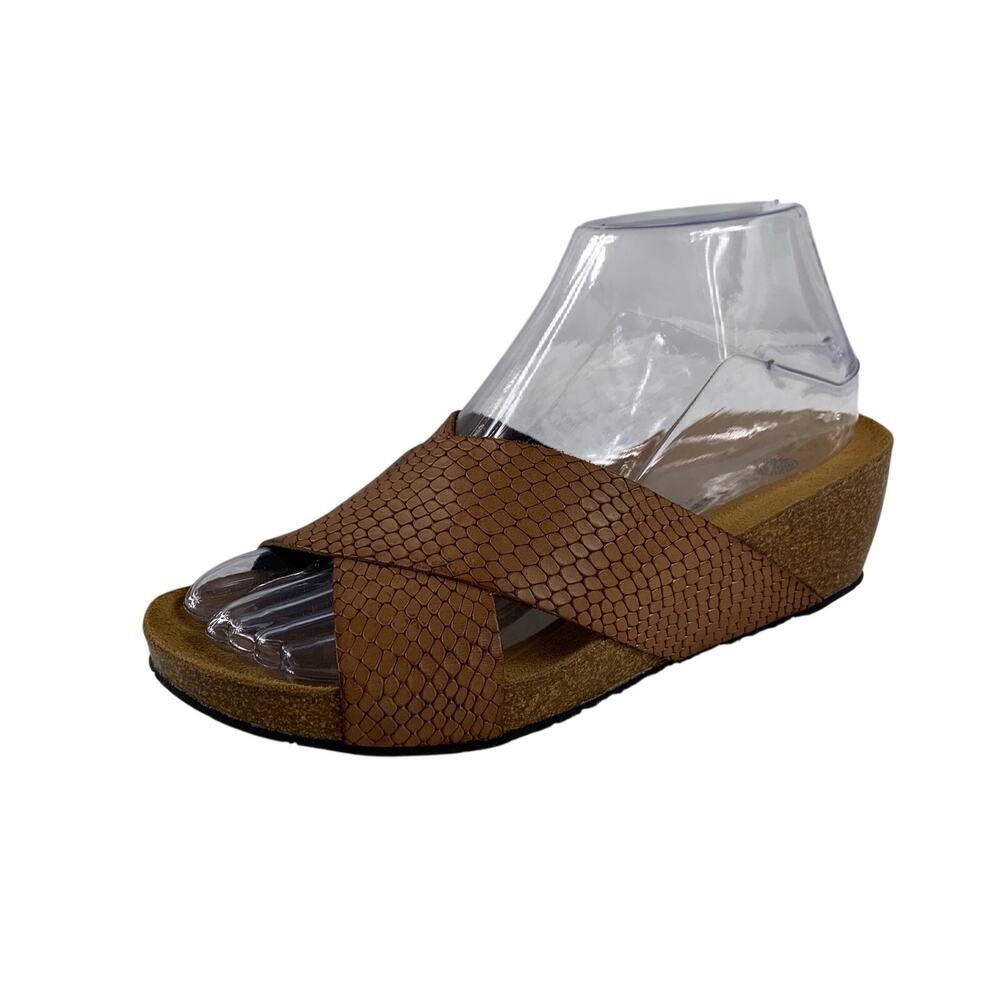 Eric Micael Lola Sabbia Women's Open Toe Platform Wedge Sandals Size 37(6.5-7)